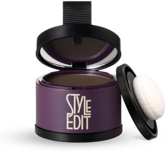 Style Edit Root Touch Up Powder | Mineral Infused Dark Brown Hair Color Concealer for Grays and Roots Coverage | 0.13 oz. Tub