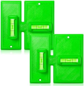 Ceoighe Labor Saving Devices for Old Work Box, Electrical Cutter, Low Voltage Tools for 1 Gang/2 Gang Metal Boxes, Non Metallic Electrical Extender, Wall Outlet Template Built in Level
