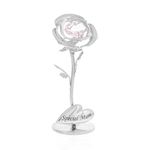 Crystocraft Special Mum Flower with swarovski crystal elements Celebration Rose SP351