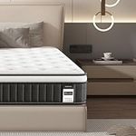 DEWINNER Queen Size Mattress with CertiPUR-US Certified Cooling-Gel Memory Foam Mattress for Sleep Cooler, 10 Inch Mattress, Medium Firm