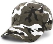 UltraKey Baseball Cap, Army Military Camo Cap Baseball Casquette Camouflage Hats for Hunting Fishing Outdoor Activities Grey