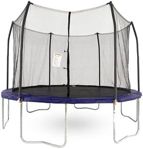 Skywalker Trampolines 12-Feet Round Trampoline and Enclosure with Spring Pad, Blue