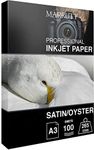 Marrutt 265gsm Pro Photo Satin/Oyster Inkjet Paper (A3-100 Sheets)