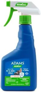 Adams Botanicals Flea and Tick Pet and Home Spray, Kills Fleas and Ticks; Plant-Based Protection with Essential Oils; Controls Fleas and Ticks in pet Bedding; 1lb