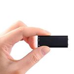 TECHNOVIEW 8GB Mini Small Voice Audio Recorder Super Long Storage Capacity | up to 14 Hours Recording | Date & Time Stamp | Easy to Use | Crystal Clear Digital Recording (8GB)