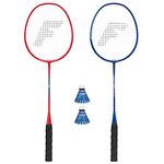 Franklin Sports 52020 Red, White and Blue 2 Player Badminton Racket Set