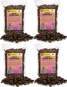 PREMIUM Grade New Zealand Pinus Radiata Bark by Gardenera - 20 QUART - Organic Hand Mixed New Zealand Pine Bark for Orchids - Medium Chips 9-12mm - 4 Bags of 5 QUART