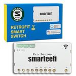 Smarteefi WiFi 4 Node Smart Switch (PRO-SERIES), Retrofit Smart Switch, Works with existing switches, No hub required, Compatible with Alexa and Google Home (PRO-SERIES, 4 Node) 230 V | Toggle | 2_way