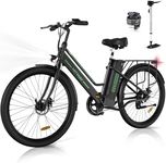 HITWAY Electric Bike, 26 inch E-bike Electric city bike for women and men, with 250W motor, 36V 8.4AH removable lithium battery 35-70km