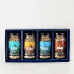 Rage Coffee Gift Box of 4 Flavours - Hazelnut, Chocolate, Caramel, Butterscotch (Granule, 50 GMS Each)