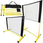 Mini Pickleball Net 4 ft. Pickleball Dink Training Rebounder Net, Fully Adjustable and Regulation Height, Quick Set Up Design, Lightweight and Durable, Weatherproof