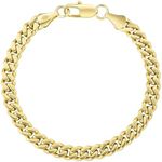 KRKC&CO Men’s Bracelets, Flat-Cut C