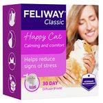 FELIWAY Classic 30 day starter kit. Diffuser and Refill. Comforts cats and helps solve helps solve behavioural issues and stress/anxiety in the home - 48ml, White