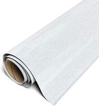 Siser Glitter HTV 11.8"x5ft Roll - Iron on Heat Transfer Vinyl (White)