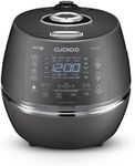 CUCKOO High Pressure Rice Cooker 6-Cup Uncooked / 12-Cup Cooked with Induction Heating Technology, Versatile Rice Maker with 13 Menu Options and Steam Plate, Voice Guide, Dark Gray (CRP-DHSR0609FD)