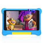 Freeski 7 Inch Kids Tablet, Android 13 tablet for kids with Quad Core Processor, 5GB RAM 32GB ROM 128GB MicroSD, 2500mAh Battery, WiFi, Bluetooth, Type-C, Kids Tablets with Dual Camera (Blue)