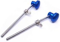 Jiayouy 2 Pieces Bass Drum Pedal Beater Aluminum Alloy Hammer Head Percussion Instrument Accessory Part Blue 2