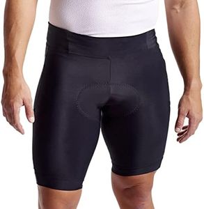PEARL IZUMI Short de cyclisme pour homme 26,7 cm, poignets en silicone et poches cargo au niveau des cuisses, noir, Taille L