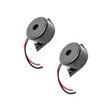 AVS COMPONENTS 3-12v 32mm Pizo Buzzer Continuous Ringing Buzzer for Projects and Motorcycle