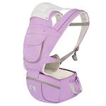 Agudan Toddler Carrier, Baby Backpack Carrier with Hip Seat - 6 in 1 Ergonomic Waist Stool Newborn to Toddler 0-36 Months