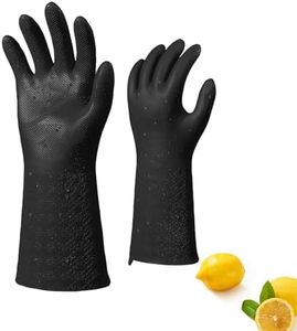 Vgo... Men's Chemical Resistant Gloves,Double-Layer,Easy On/Off,Reusable Lined Work Glove for Heavy-Duty Industrial Work(TP1117)