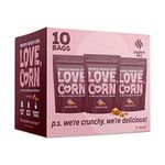 LOVE CORN BBQ Crunchy Corn Snack 45g x 10 Bags – Healthy Snacks Ideal for Gluten Free & Vegan Diets – Low Sugar Alternative for Crisps, Mixed Nuts & Pretzels – Perfect To Graze On