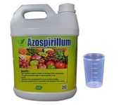 Iagrifarm Azospirillum Liquid Growth Promoter - 5 Liter - with Measuring Cup 50 Ml - Nitrogen Fixing growth Promoter - for All Crops