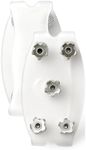 2026 New Universal Non-Slip Gripper Spikes, 5-Claw Ice Cleats for Shoes and Boots, Anti-Skid Snow Ice Grips Steel Nails Traction Cleats for Hiking Walking Climbing Fishing Mountaineering (3, White)