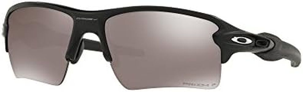 Oakley Mens OO9188 Flak 2.0 XL Rectangular Sunglasses, Matte Black/Prizm Black Polarized, 59 mm