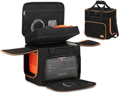 Portable Carrying Case Compatible with Jackery Explorer 1000/1000 v2/880/1500 pro, Flip-top Design, Double-Layer Soft Power Station Storage Bag for Accessories/Charging Cable/Solar Generator