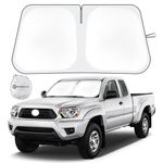 Car Windshield Sun Shade Compatible with 2016 2017 2018 2019 2020 2021 2022 2023 2024 Toyota Tacoma Accessories Foldable Sunshade Truck Custom Windshield Sun Visor