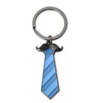 Necktie Keychain Gift for Men Dad Grandpa Father's Day Gifts for Papa Daddy Uncle Birthday Gifts for Boyfriend Husband Anniversary Day Gift for Best Friend Bff Gifts for Him Funny Beard Key Chains