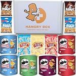 HANGRY BOX - Pringles Multipack - Snack Box with Peanuts and Popcorn (Sweet Salty AND Butter!) - Movie Night Box with Pub Snacks and Your Favourite Movie Night Accessories - Perfect for Gifting!