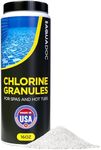 AquaDoc | Spa Chlorine Granules for Hot tub - Spa Sanitizing Granules for Hot Tubs - Recommended Chlorine for spa - Granulated Chlorine for hot tub and spa - Hot Tub Chlorinating Granules - 1lbs