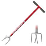 Garden Weasel Garden Claw - Long Handle | Cultivate, Loosen, Aerate, Weed | Gardening Hand Tiller, Twist Weeding Tool, Digging Fork, Cultivator, Soil Loosener | 91316