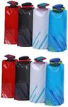 DRYIC 8 Pack Collapsible Water Bottles 700ML BPA Free Reusable Water Bottle Lightweight Waterproof Bottle for Sport Working Out Camping Portable Water Bottle