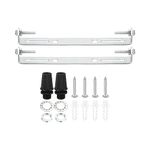 PATIKIL 120mm Ceiling Light Plate Kit, 2 Set Light Fixture Mounting Bracket Plate Steel Crossbar for Home Office Pendant Wall Light, with Screw Washer Nut Kit