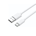 twance PVC small 0.25 Meter Micro USB to USB Fast Charging 3.1A,20W 480 Mpbs Data transfer Cable I Compatible with micro USB enable port devices (White color)