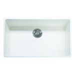 Franke FHK710-33WH Farm House 33" x 20" x 10 1/8" Apron Front Single Bowl Fireclay Kitchen Sink White