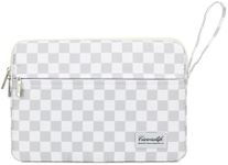 15.6-inch Notebook case, Waterproof and Shockproof Protective Computer case, can be Used to Cover Shopping cart Cases. The Notebook is Compatible with Lenovo, ASUS and HP (Grey Checker)
