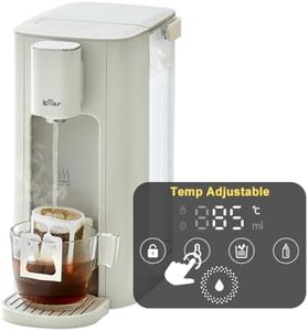 Bear 3L Hot Water Dispenser,6 Temperature Presets,2050W Fast Boil,5 water volume choices with LED Night Light and Cleaning Program，Energy-Efficient,Digital Touch screen,Cream-White