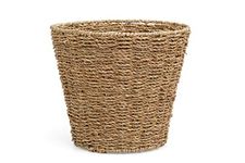 ARPAN Waste Bin - Woven Waste Paper Basket for Bedroom, Kitchen, Bathroom or Office - Seagrass Trash Can - Versatile Wastebasket for Garbage and Rubbish