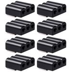CITKOU 8Pcs Deer Whistles for Vehicles Wind Activated Black (F)