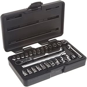 Gearwrench 1/4-inch Drive Pass Thru 6 Point Standard SAE/Metric Mechanics Tool 27-Pieces Set