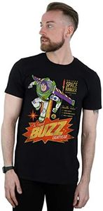 Disney Men's Toy Story 4 The Original Buzz Lightyear T-Shirt Black XXXXX-Large