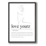 Music Poster Love Yourz Wall Art Hip Hop Poster Rap Quotes Room Aesthetic Canvas Poster Music Quotes Wall Art Painting Canvas Poster Rap Quotes Definition Wall Art Modern Living Room Decor UNFRAMED