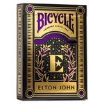 Bicycle® Elton John Playing Cards - 1 Deck, Air Cushion Finish, Professional, Superb Handling & Durability, Great Gift For Card Collectors, Yellow