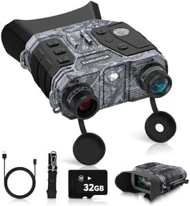 WOSPORTS 4K Night Vision Goggles with 48MP Photo, 3280ft Full Color Vision, 1300ft IR Distance, 3" HD Screen, 10X Optical Zoom, 5000mAh Battery, Binoculars for Wildlife Observation, Gifts for Men
