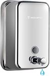 modunful Stainless Steel Soap Dispenser – 27oz Wall Mounted for Family Use, Brushed Nickel, Leak-Proof Pump, Durable Design for Busy Households