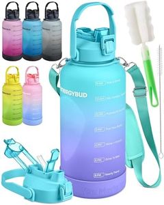 EnergyBud One Gallon Water Bottle With Straw | Eastman Tritan Material: Food-Safe | Dishwasher Safe | No BPA, BPS, DEHP | 1 Gallon Jug w/ 6-in-1 Cap | Leakproof | 128 Oz Water Bottle (3.78 L)